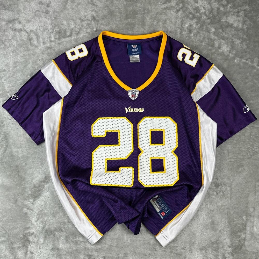 Women’s Authentic Vintage Minnesota Vikings Adrian Peterson Jersey Mens Size XL